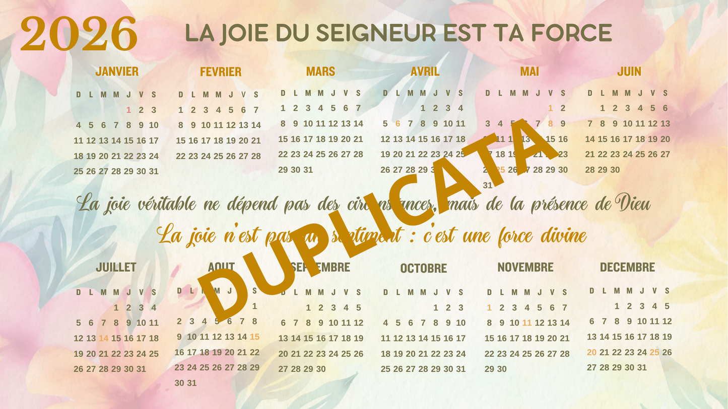 CALENDRIERS