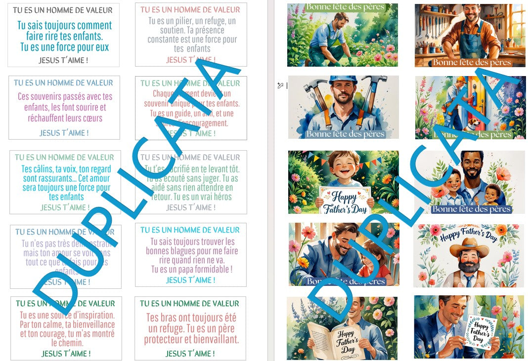 CARTES D'ENCOURAGEMENT